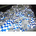 3 row Blue & white Reflective cheaker tape